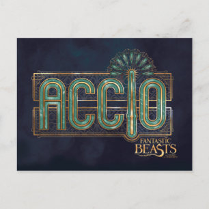 Postal Gráfico de ortografía Jade Art Deco ACCIO™
