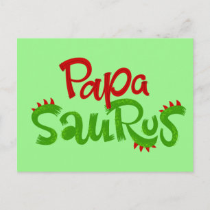 Postal Gráfico de Papa Saurus