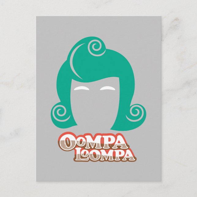 Postal Gráfico de pelo de Oompa Loompa (Anverso)