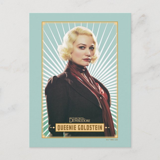 Postal Gráfico de Personaje de Queenie Goldstein (Anverso)