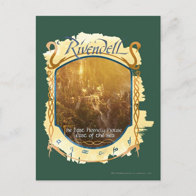 Postal Gráfico de Rivendell (Anverso)