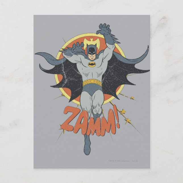Postal Gráfico de ZAMM Batman (Anverso)