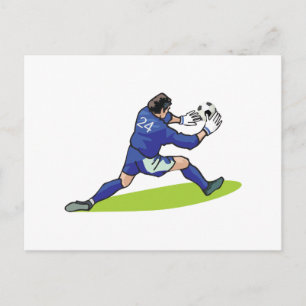 Postal gráfico del bloque de fútbol