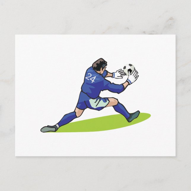 Postal gráfico del bloque de fútbol (Anverso)