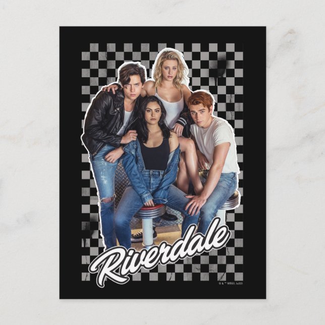 Postal Gráfico del grupo Retro Riverdale (Anverso)