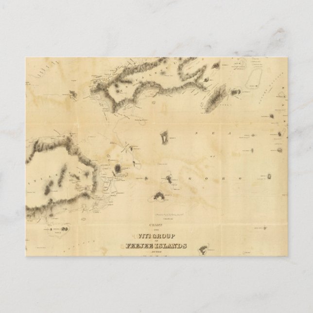 Postal Gráfico del Grupo Viti o las Islas Fiji (Anverso)