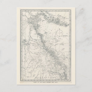 Postal Gráfico del Mapa del Área de la Gran Barrera de Ar