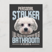 Gráfico estalker personal de perro maltés testarud