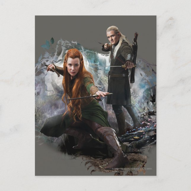 Postal Gráfico TAURIEL™ y LEGOLAS GREENLEAF™ (Anverso)