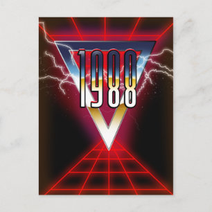 Postal Gráfico tech noir de 1988