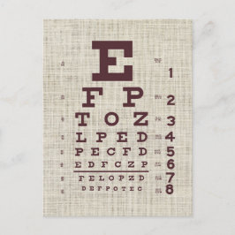 Postal Gráfico visual vintage en Burlap