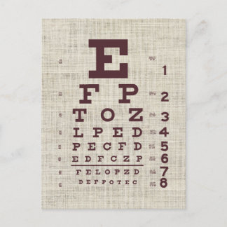 Postal Gráfico visual vintage en Burlap