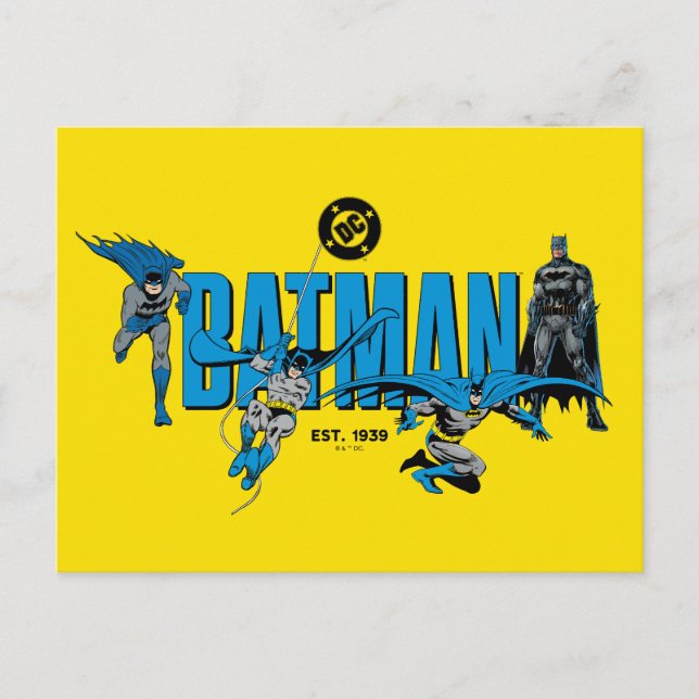 Postal Gráficos de Batman Leyendas por Siempre (Anverso)