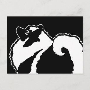 Postal Gráficos de Keeshond - Arte de perro original lind