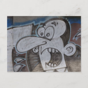 Postal Grafiti de tipo que grita