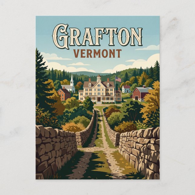 Postal Grafton EE. UU. (Anverso)