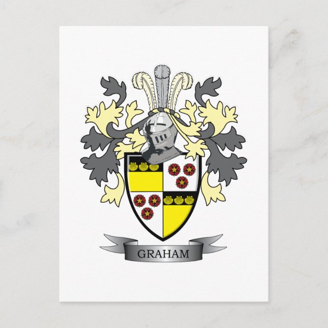 Postal Graham Family Crest Coat of Arms (Anverso)