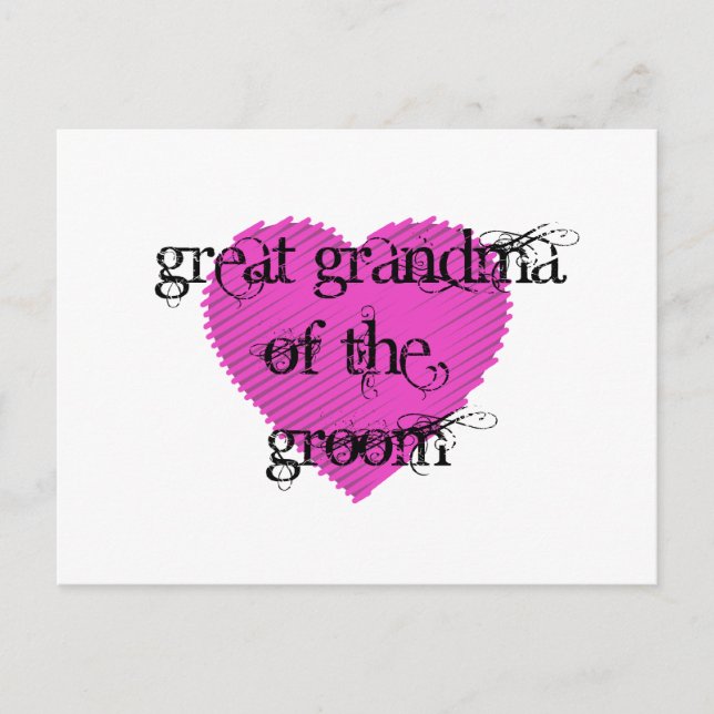 Postal Gran Abuela del Groom (Anverso)