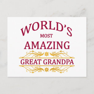 Postal Gran Abuelo asombroso