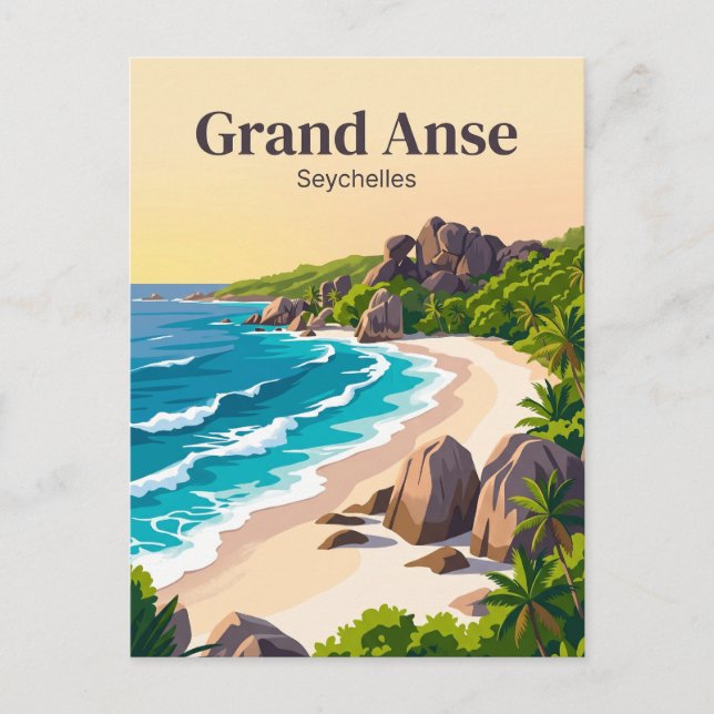 Postal Gran Anse Seychelles (Anverso)