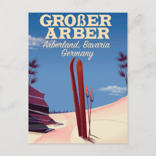 Postal Gran Arber, Arberland, esquí alemán bávaro