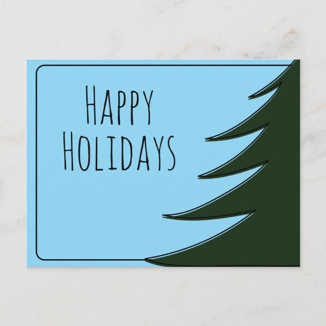 Postal Gran árbol de Navidad (Anverso)
