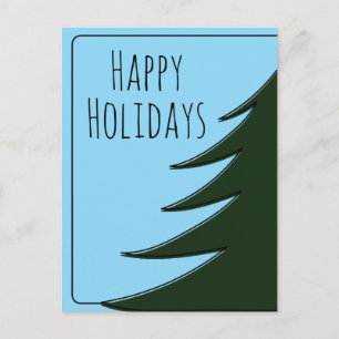 Postal Gran árbol de Navidad