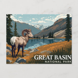 Postal Gran Arte Antiguo de Borrego Cimarron de la Gran C