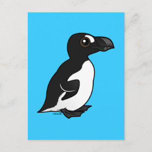 Postal Gran Auk Birdorable