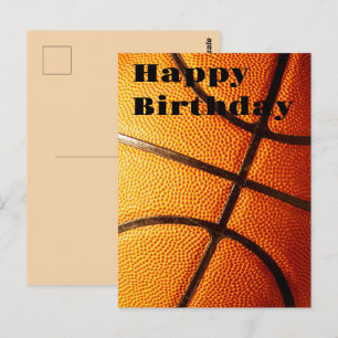 Postal Gran Baloncesto Naranja con Granos, Cumpleaños