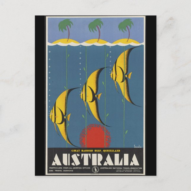 Postal Gran barrera de arrecifes en Australia (Anverso)