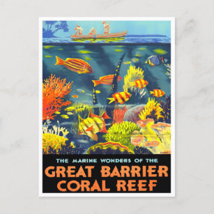 Postal Gran Barrera de Coral Reef Australia Viaje de cose