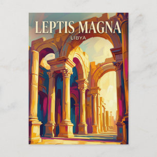 Postal Gran Basílica, Leptis Magna Libia