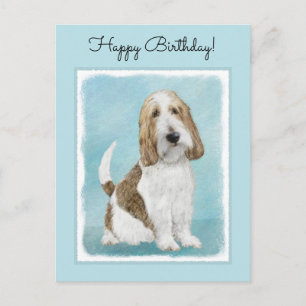 Postal Gran Basset Griffon Vendeen - Arte Perro Original