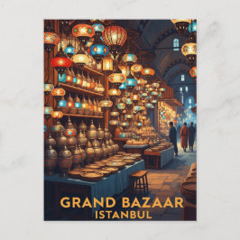 Postal Gran Bazar de Estambul en Turquía