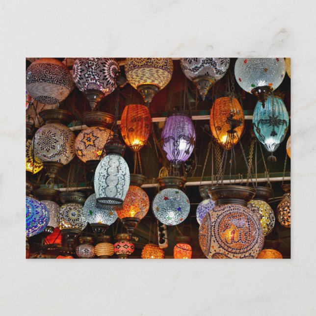 Postal Gran Bazar En Estambul, Turquía (Anverso)