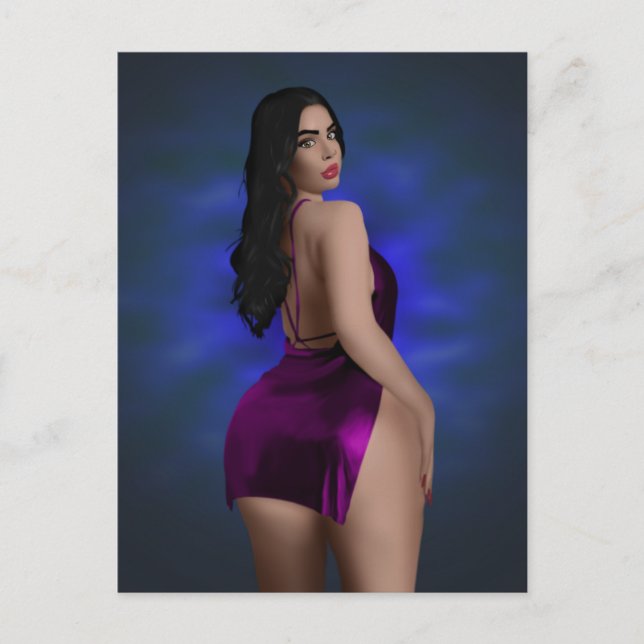 Postal GRAN BELLEZA INFERIOR BELLEZA BRUNETTE CHICAS Post (Anverso)