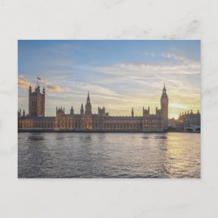 Postal gran ben del parlamento de londres westminster