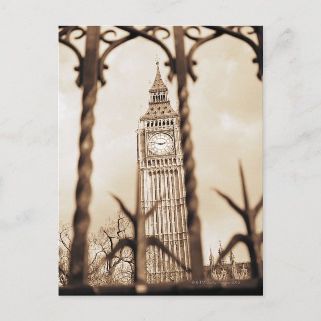 Postal Gran Ben en el Parlamento, Londres (Anverso)