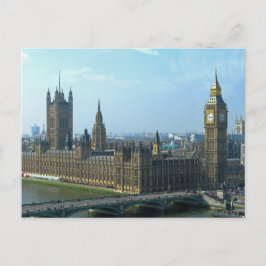 Postal Gran Ben y cámaras del Parlamento - Londres