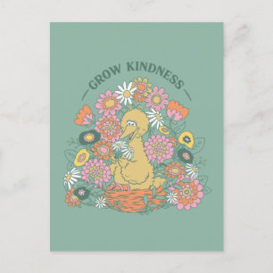 Postal Gran Bird   Grow Kindness Floral Graphic