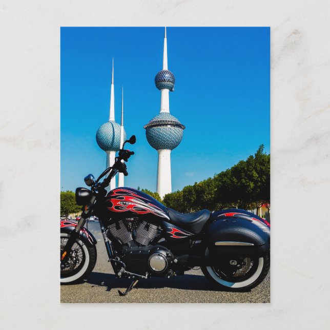 Postal Gran bola de victoria en las torres de Kuwait (Anverso)