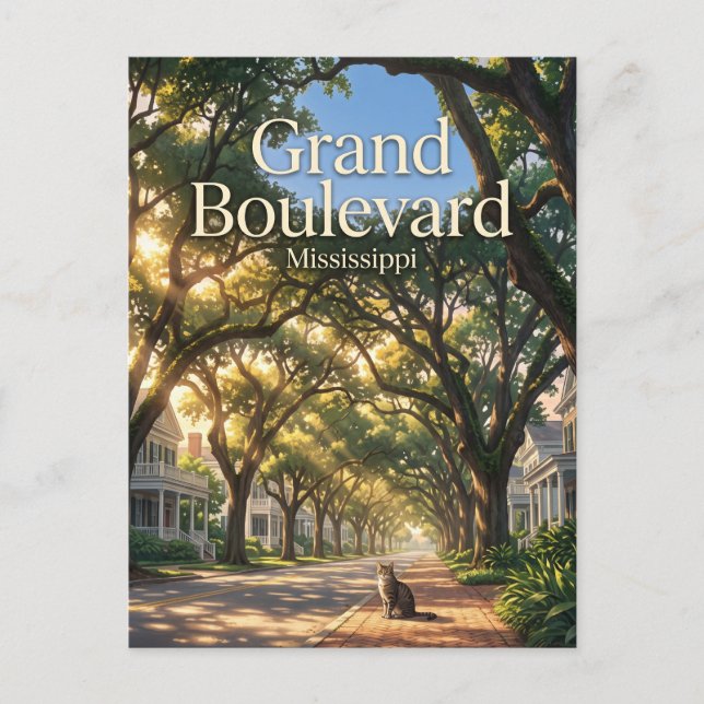 Postal Gran Boulevard EE. UU. (Anverso)