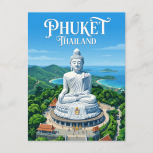 Postal Gran Buda Tailandia