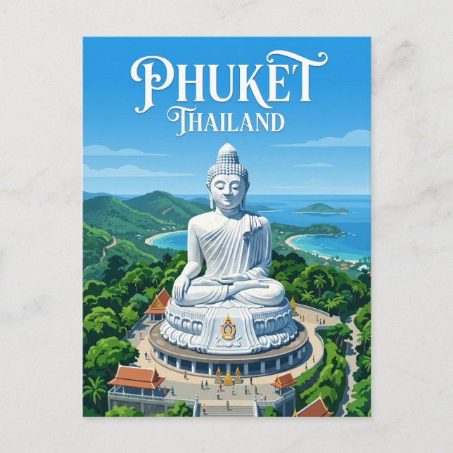 Postal Gran Buda Tailandia (Anverso)