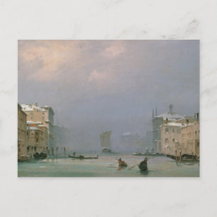 Postal Gran Canal con Nieve y Hielo, 1849
