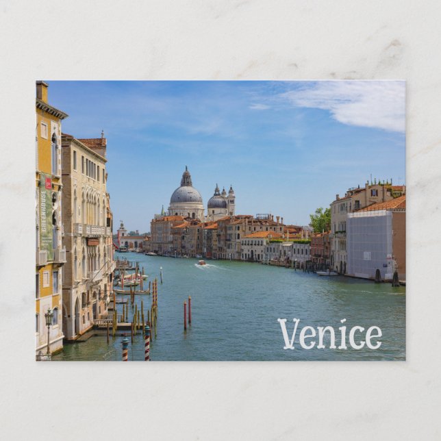 Postal Gran Canal de Venecia Italia (Anverso)