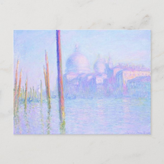 Postal Gran Canal de Venecia (por Claude Monet) (Anverso)