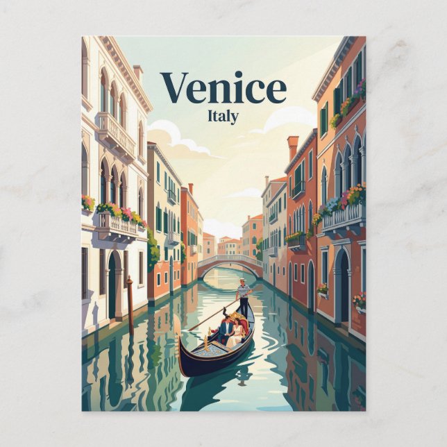 Postal Gran Canal Italia (Anverso)