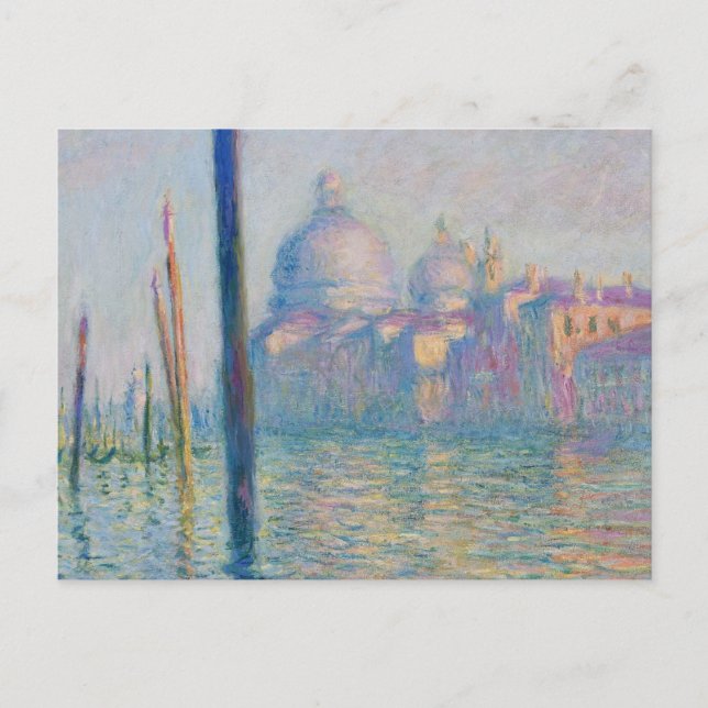 Postal Gran Canal Monet Venecia Italia Pintura clásica (Anverso)